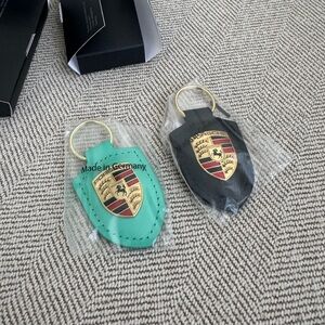 NEW PORSCHE Keychain Set - Black OR Teal